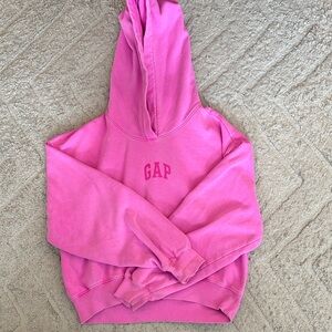 GAP Bubblegum Pink Logo Pullover Hoodie